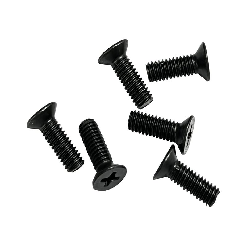 iTobest Motorcycle Master Cylinder Front Brake Reservoir Cover Cap Screws Replacement M4x0.7x12mm Black 6-Pack - Image 1